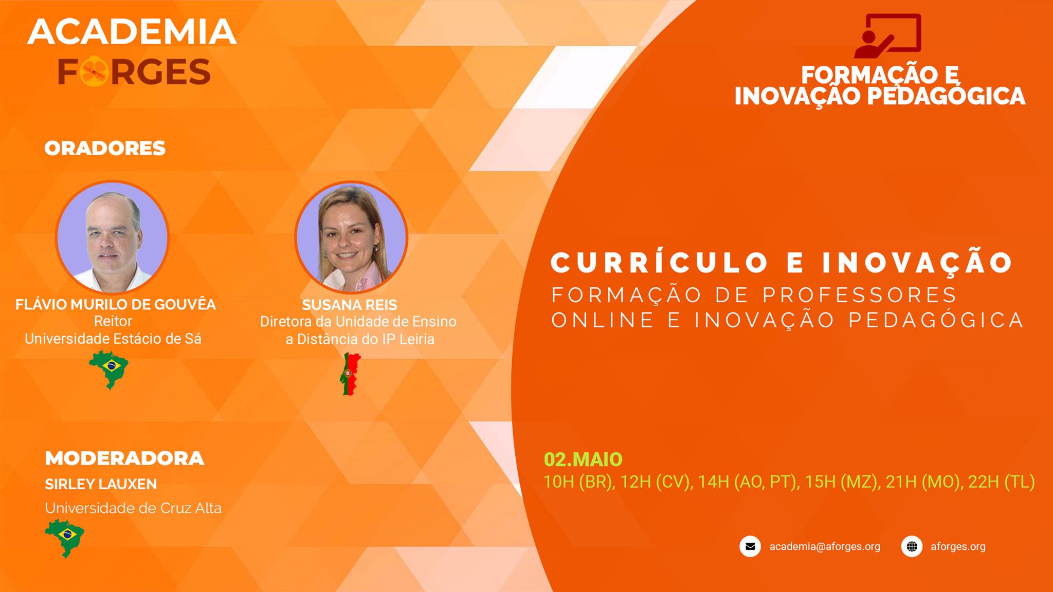 CURRÍCULO E INOVAÇÃO – FORMAÇÃO DE PROFESSORES ONLINE E INOVAÇÃO PEDAGÓGICA